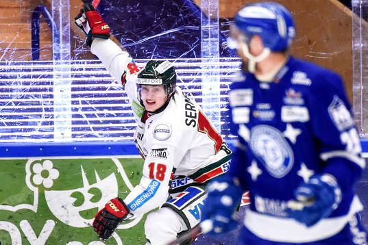 Frölundas Anton Blidh jublar