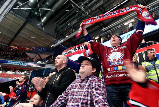 Linköpings supporters jublar