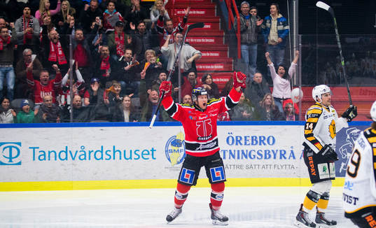 Örebros Johan Motin jublar