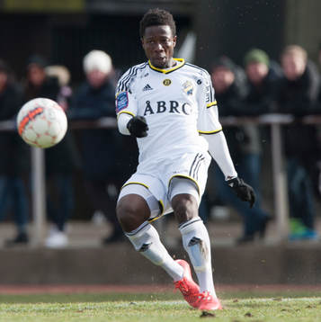 s Ebenezer Ofori  i matchen i Svenska cupen mellan
