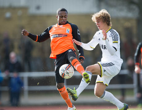 i matchen i Svenska cupen mellan Kristianstad och AIK i