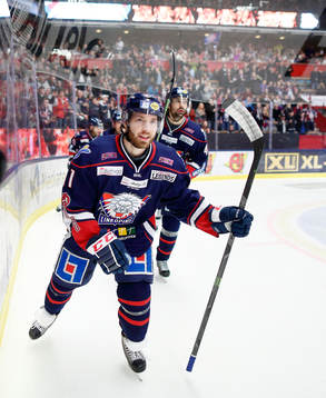 Linköpings Jacob Micflikier jublar