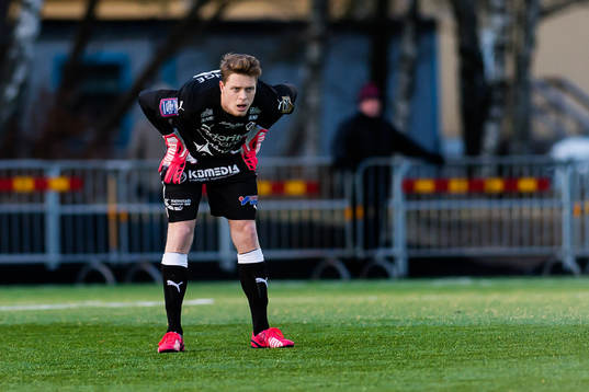 Halmstads målvakt Malkolm Nilsson