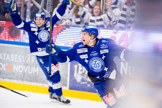 Leksands Patrick Cehlin jublar