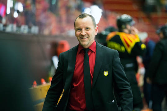 Glad Brynäs tränare Thomas Berglund