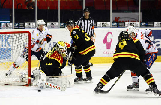 Växjö Tuomas Kiiskinen gör 0-1 i andra perioden