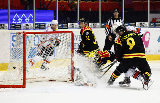 Växjö Tuomas Kiiskinen gör 0-1 i andra perioden