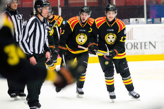Brynäs Ponthus Westerholm som gjorde 2-1 målet i tredje
