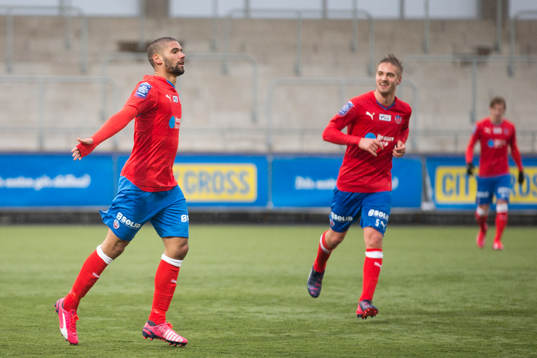 Helsingborgs Victor Pålsson har precis gjort 0-4