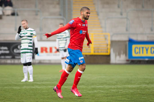 Helsingborgs Victor Pålsson har precis gjort 0-4