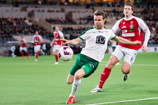 Hammarbys Måns Söderqvist och Landskronas Philip Andersson