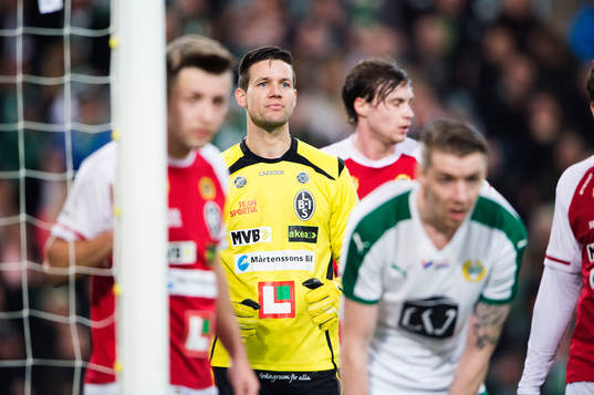 Landskronas  målvakt Jonas Sandqvist