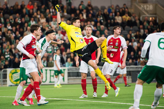 Landskronas målvakt Jonas Sandqvist