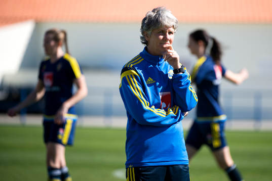 Sveriges förbundskapten Pia Sundhage