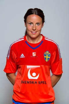 Sveriges målvakt Carola Söberg