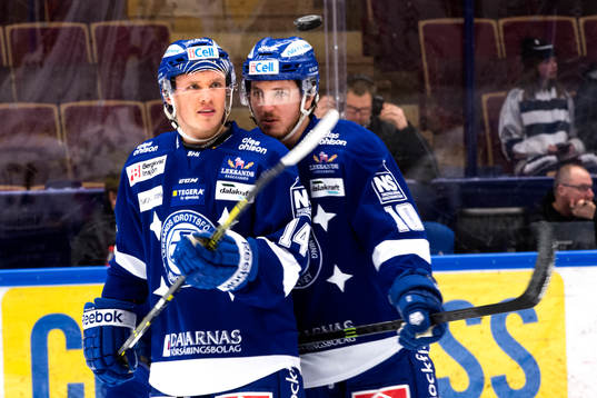 Leksands Carl Ericson och Brian Connelly före