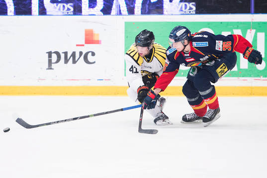 Brynäs Greg Scott och Djurgårdens Philip Holm