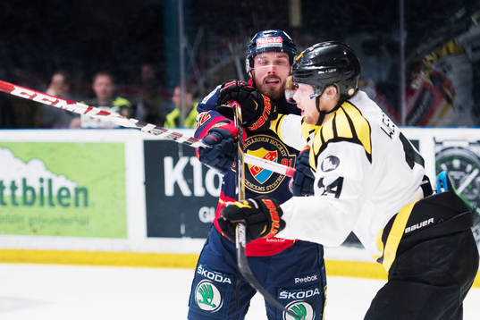Djurgårdens Mikael Ahlén och Brynäs David Westlund