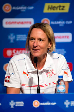 Martina Voss-Tecklenburg, förbundskapten Schweiz