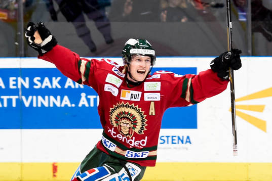Frölundas Mathis Olimb jublar
