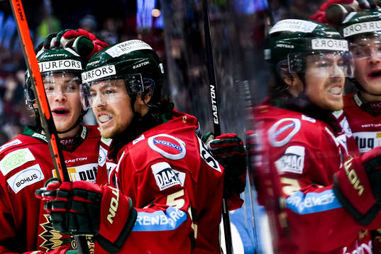 Frölundas Mats Rosseli Olsen jublar