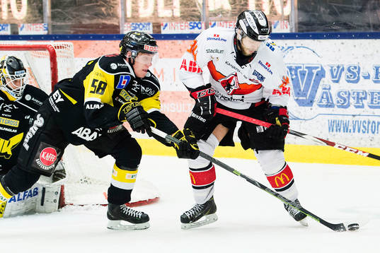 Västerås Jonas Emmerdahl och Karlskronas Jimmy Andersson