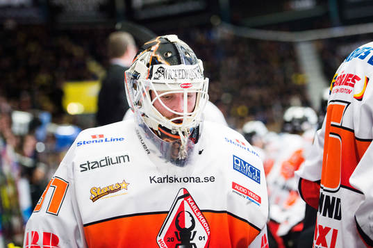 Karlskronas målvakt Patrick Galbraith spenderar sista
