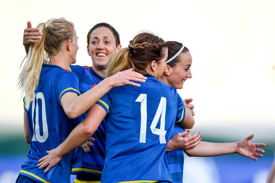 Sveriges Therese Sjögran, Sofia Jakobsson, Hanna Folkesson