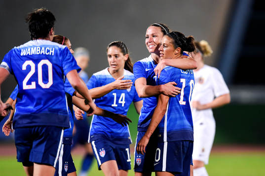 s Carli Lloyd jublar