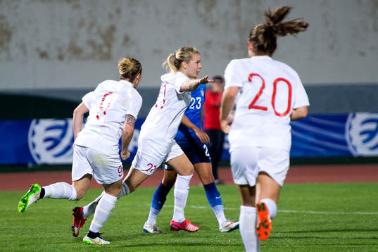 Norges Ada S. Hegerberg jublar