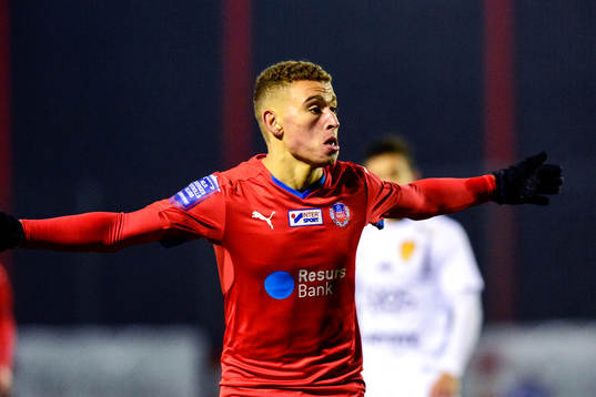 Helsingborgs Jordan Larsson jublar