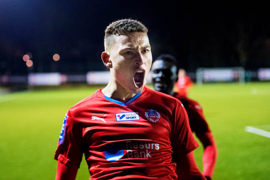 Helsingborgs Jordan Larsson jublar