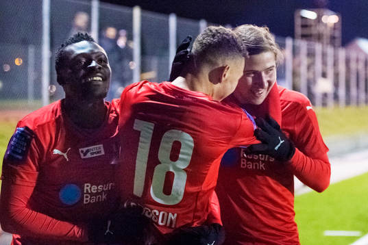 Helsingborgs Lalawélé Atakora, Jordan Larsson och Darijan