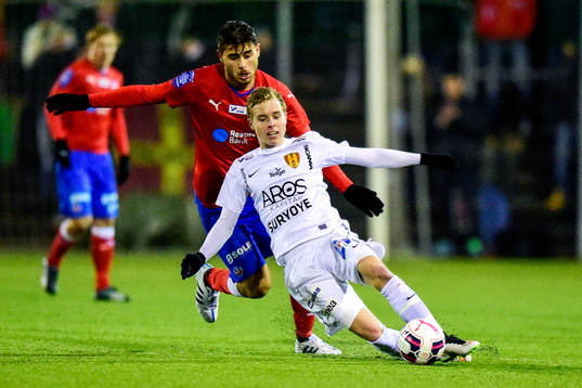 Helsingborgs Astrit Ajdarevic och Syrianskas Victor