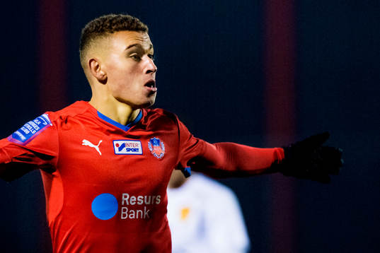 Helsingborgs Jordan Larsson jublar