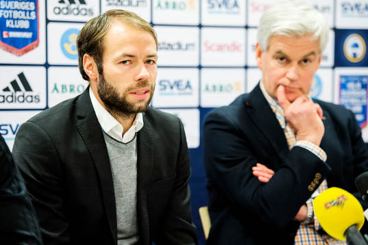 s tränare Andreas Alm och Hammarby tränare Nanne