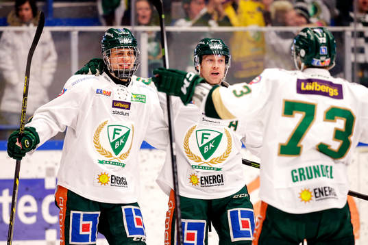 Färjestads Jakub Klepis jublar