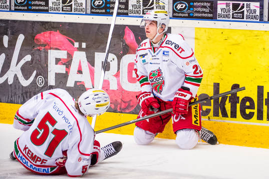 Modos Adrian Kempe och Joonas Nättinen deppar