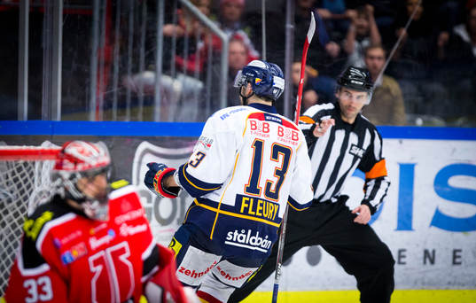 Djurgårdens Damien Fleury sätter