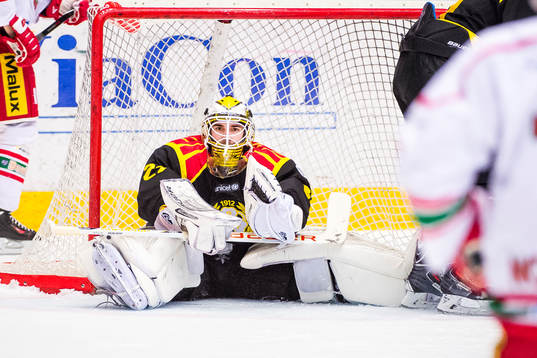 Brynäs målvakt Bernhard Starkbaum deppar