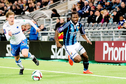 Norrköpings Alexander Fransson Djurgårdens Amadou Jawo i