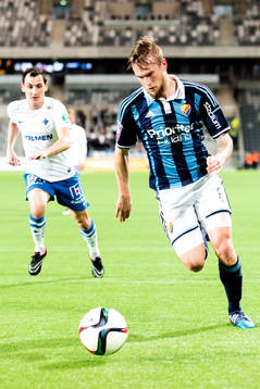 Djurgårdens Aleksander Faltsetas och Norrköpings Alhaji