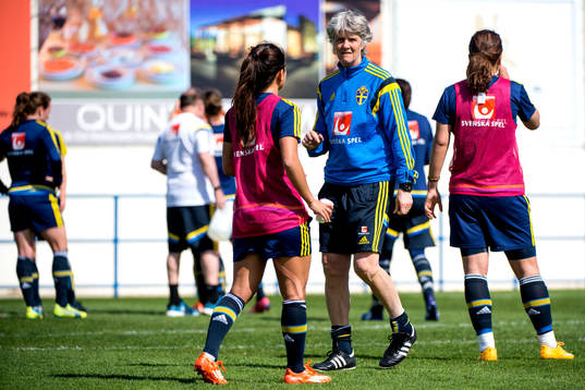 Sveriges förbundskapten Pia Sundhage