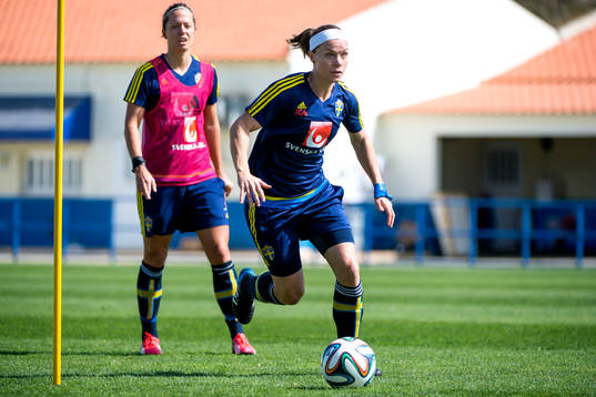 Sveriges Lina Nilsson och Sara Thunebro