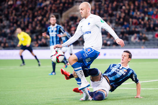 Norrköpings Daniel Sjölund och Djurgårdens Haris