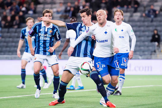 Djurgårdens Haris Radetinac och Norrköpings Daniel