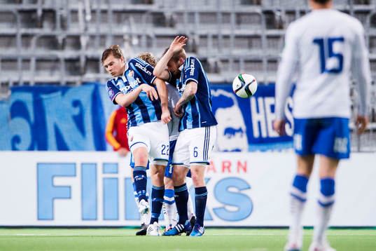 Djurgårdens Jesper Karlström och Aleksander Faltsetas