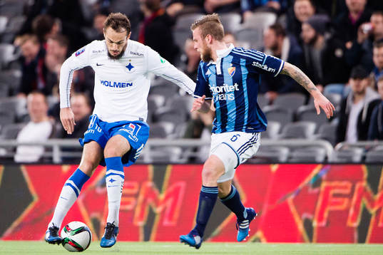 Norrköpings Emir Kujovic och Djurgårdens Aleksander