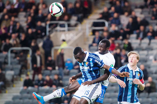 Djurgårdens Omar Colley och Norrköpings Alhaji Kamara