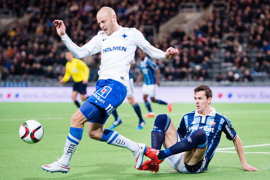 Norrköpings Daniel Sjölund och Djurgårdens Haris